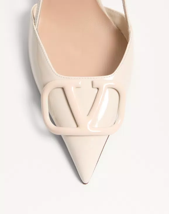 Valentino VLogo Signature Patent Leather Slingback Pump 80Mm - Image 3